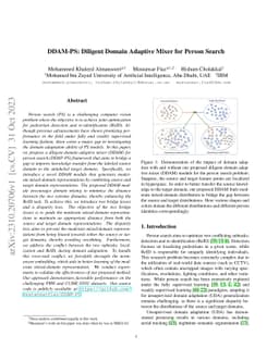 DDAM-PS: Diligent Domain Adaptive Mixer for Person Search