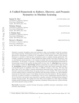 A Unified Framework to Enforce, Discover, and Promote Symmetry in
  Machine Learning