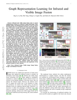 Graph Representation Learning for Infrared and Visible Image Fusion