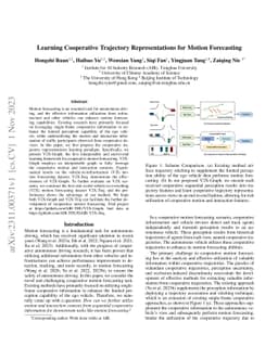 Learning Cooperative Trajectory Representations for Motion Forecasting