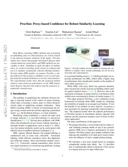 ProcSim: Proxy-based Confidence for Robust Similarity Learning