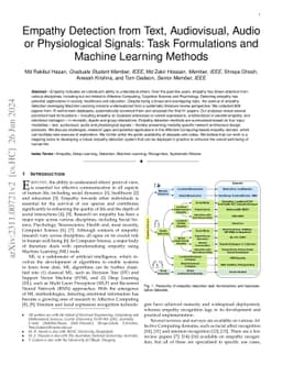 Empathy Detection from Text, Audiovisual, Audio or Physiological
  Signals: Task Formulations and Machine Learning Methods