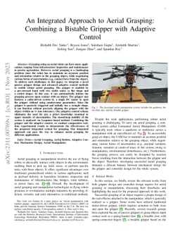 An Integrated Approach to Aerial Grasping: Combining a Bistable Gripper
  with Adaptive Control