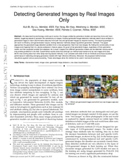 Detecting Generated Images by Real Images Only