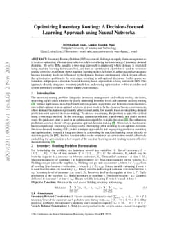 Optimizing Inventory Routing: A Decision-Focused Learning Approach using
  Neural Networks