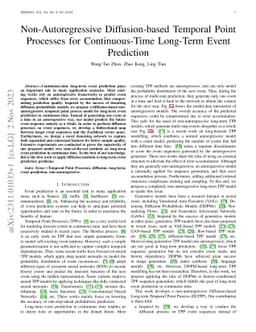 Non-Autoregressive Diffusion-based Temporal Point Processes for
  Continuous-Time Long-Term Event Prediction