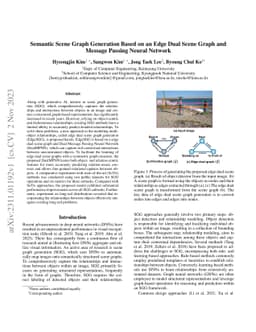 Semantic Scene Graph Generation Based on an Edge Dual Scene Graph and
  Message Passing Neural Network
