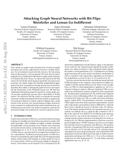 Attacking Graph Neural Networks with Bit Flips: Weisfeiler and Lehman Go
  Indifferent