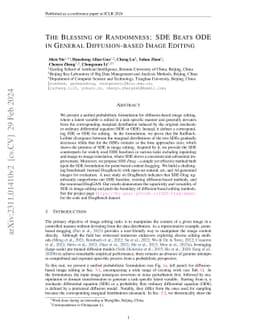 The Blessing of Randomness: SDE Beats ODE in General Diffusion-based
  Image Editing
