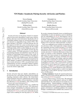 VFCFinder: Seamlessly Pairing Security Advisories and Patches