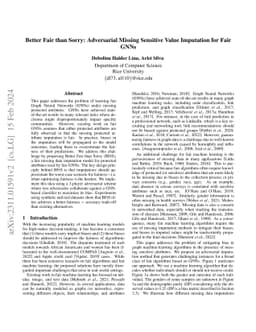 Better Fair than Sorry: Adversarial Missing Data Imputation for Fair GNNs