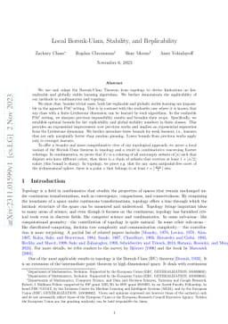 Local Borsuk-Ulam, Stability, and Replicability