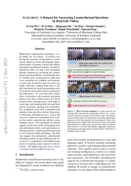 ACQUIRED: A Dataset for Answering Counterfactual Questions In Real-Life
  Videos
