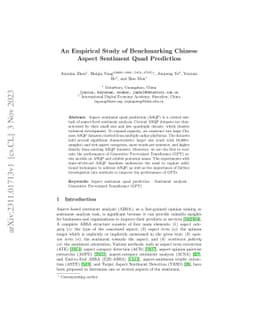 An Empirical Study of Benchmarking Chinese Aspect Sentiment Quad
  Prediction