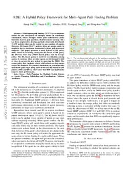 RDE: A Hybrid Policy Framework for Multi-Agent Path Finding Problem