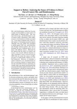 Support or Refute: Analyzing the Stance of Evidence to Detect
  Out-of-Context Mis- and Disinformation