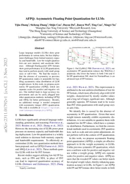 AFPQ: Asymmetric Floating Point Quantization for LLMs