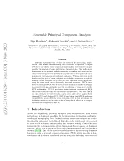 Ensemble Principal Component Analysis