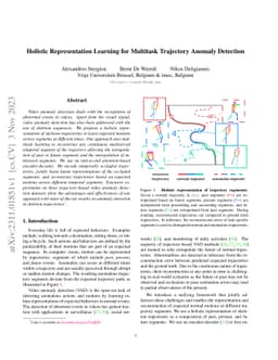 Holistic Representation Learning for Multitask Trajectory Anomaly
  Detection