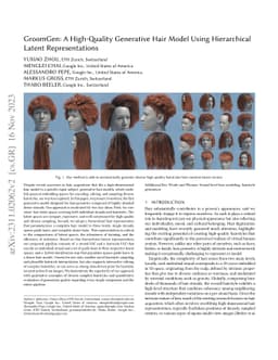 GroomGen: A High-Quality Generative Hair Model Using Hierarchical Latent
  Representations