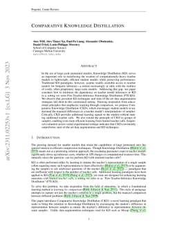Comparative Knowledge Distillation