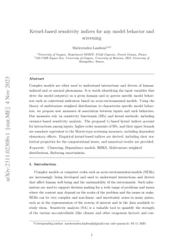 Kernel-based sensitivity indices for any model behavior and screening