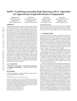 MATA*: Combining Learnable Node Matching with A* Algorithm for
  Approximate Graph Edit Distance Computation