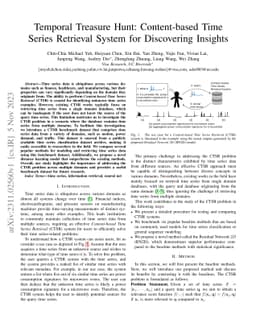 Temporal Treasure Hunt: Content-based Time Series Retrieval System for
  Discovering Insights