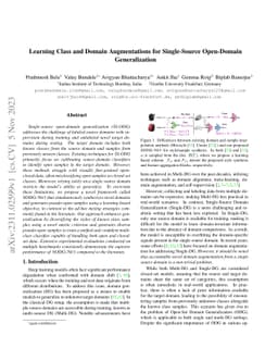 Learning Class and Domain Augmentations for Single-Source Open-Domain
  Generalization