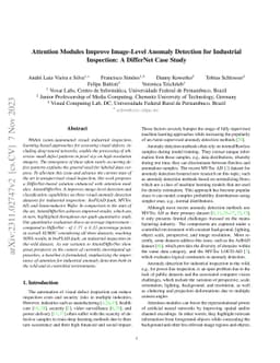Attention Modules Improve Image-Level Anomaly Detection for Industrial
  Inspection: A DifferNet Case Study