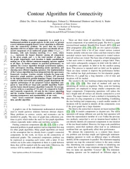 Contour Algorithm for Connectivity