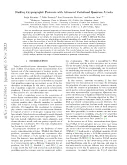 Hacking Cryptographic Protocols with Advanced Variational Quantum Attacks