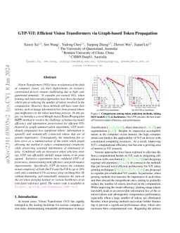 GTP-ViT: Efficient Vision Transformers via Graph-based Token Propagation