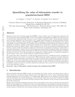 Quantifying the value of information transfer in population-based SHM