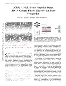 LCPR: A Multi-Scale Attention-Based LiDAR-Camera Fusion Network for
  Place Recognition