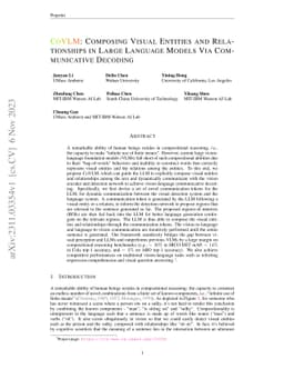 CoVLM: Composing Visual Entities and Relationships in Large Language
  Models Via Communicative Decoding