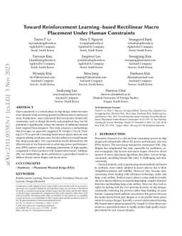 Toward Reinforcement Learning-based Rectilinear Macro Placement Under
  Human Constraints