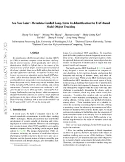 Sea You Later: Metadata-Guided Long-Term Re-Identification for UAV-Based
  Multi-Object Tracking