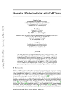 Generative Diffusion Models for Lattice Field Theory