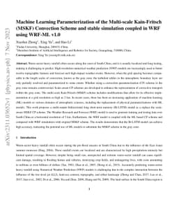 Machine Learning Parameterization of the Multi-scale Kain-Fritsch (MSKF)
  Convection Scheme