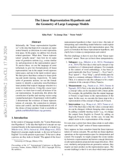 The Linear Representation Hypothesis and the Geometry of Large Language
  Models