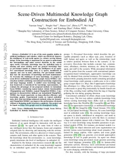 Scene-Driven Multimodal Knowledge Graph Construction for Embodied AI
