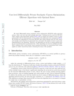 User-level Differentially Private Stochastic Convex Optimization:
  Efficient Algorithms with Optimal Rates