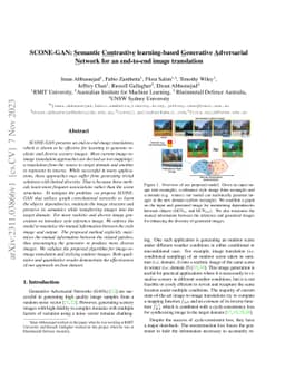 SCONE-GAN: Semantic Contrastive learning-based Generative Adversarial
  Network for an end-to-end image translation