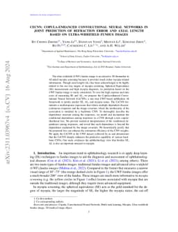 CeCNN: Copula-enhanced convolutional neural networks in joint prediction
  of refraction error and axial length based on ultra-widefield fundus images