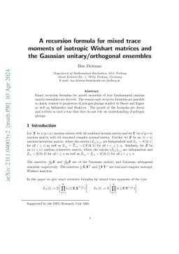 A recursion formula for mixed trace moments of isotropic Wishart
  matrices and the Gaussian unitary/orthogonal ensembles