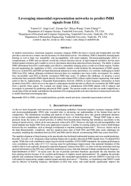 Leveraging sinusoidal representation networks to predict fMRI signals
  from EEG