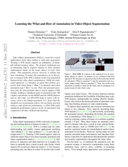 Learning the What and How of Annotation in Video Object Segmentation