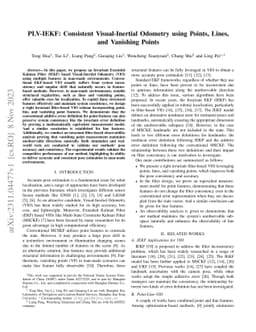 PLV-IEKF: Consistent Visual-Inertial Odometry using Points, Lines, and
  Vanishing Points