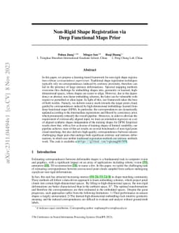 Non-Rigid Shape Registration via Deep Functional Maps Prior